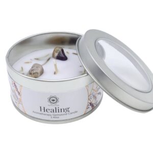 Candela Green Tree 'Guarigione' Ametista + Lavanda 70 gr