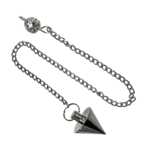 Pendolo Conico in Metallo Colore Argento Scuro