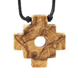 Collana Chakana Croce Inca in Palo Santo Peruviano