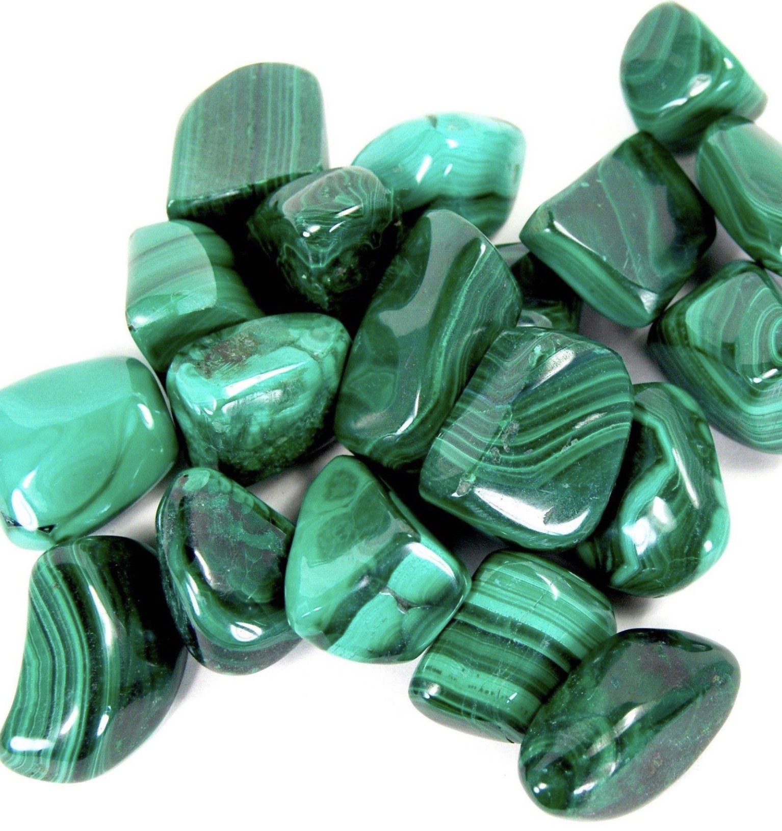 Pietra Burattata Malachite del Congo 2-3 cm