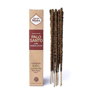Sagrada Madre Incenso Linea Palo Santo - Palo Santo con Sandalo 8 Sticks
