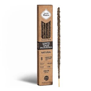 Sagrada Madre Incenso Linea Natural - Salvia Bianca 8 Sticks