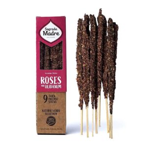 Sagrada Madre Incenso Linea alle Erbe - Rosa e Olibano 8 Sticks