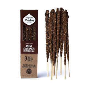 Sagrada Madre Incenso Linea alle Erbe - Cannella, Anice e Olibano 8 Sticks