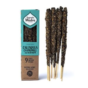 Sagrada Madre Incenso Linea alle Erbe - Calendula, Camomilla e Incenso 8 Sticks